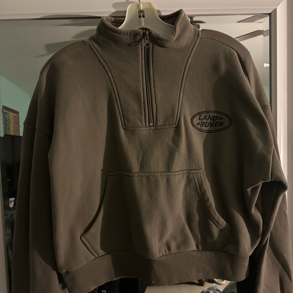 Land Rover PacSun Brown Cropped Half-zip